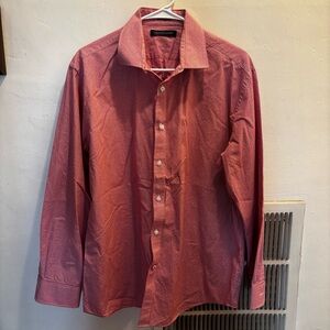 Tommy Hilfiger Red Plaid Casual Button Down Shirt